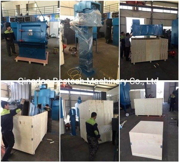 China Surface Shot Blasting Equipment Tilt Drum Shot Blasting Machine