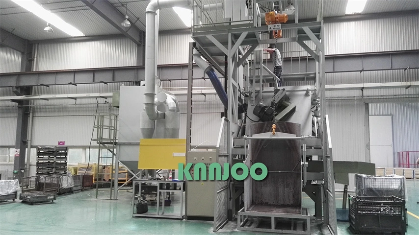 Continuous Rotary Drum Shot Blasting Machine